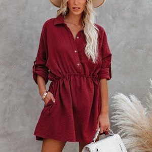 VICI | Remy Cotton Pocketed Shirt Dress